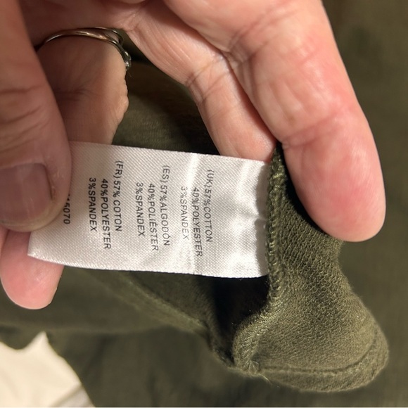 Nina Leonard Khaki Women's Tunic Top XL - batwing sleeves- like new - Picture 7 of 11